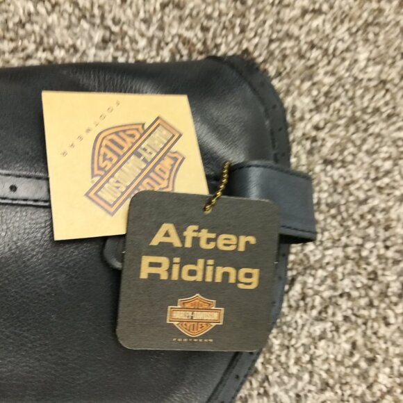 NWT Harley-Davidson After Riding Leather Heeled Moto Boots NWOB Women's 6 - Picture 6 of 8